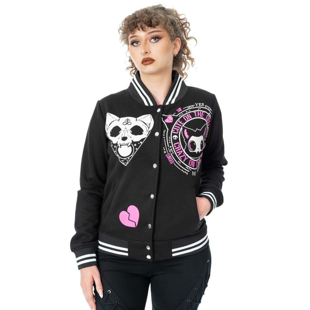 Heartless - Crazy On The Inside Varsity jacket - Black